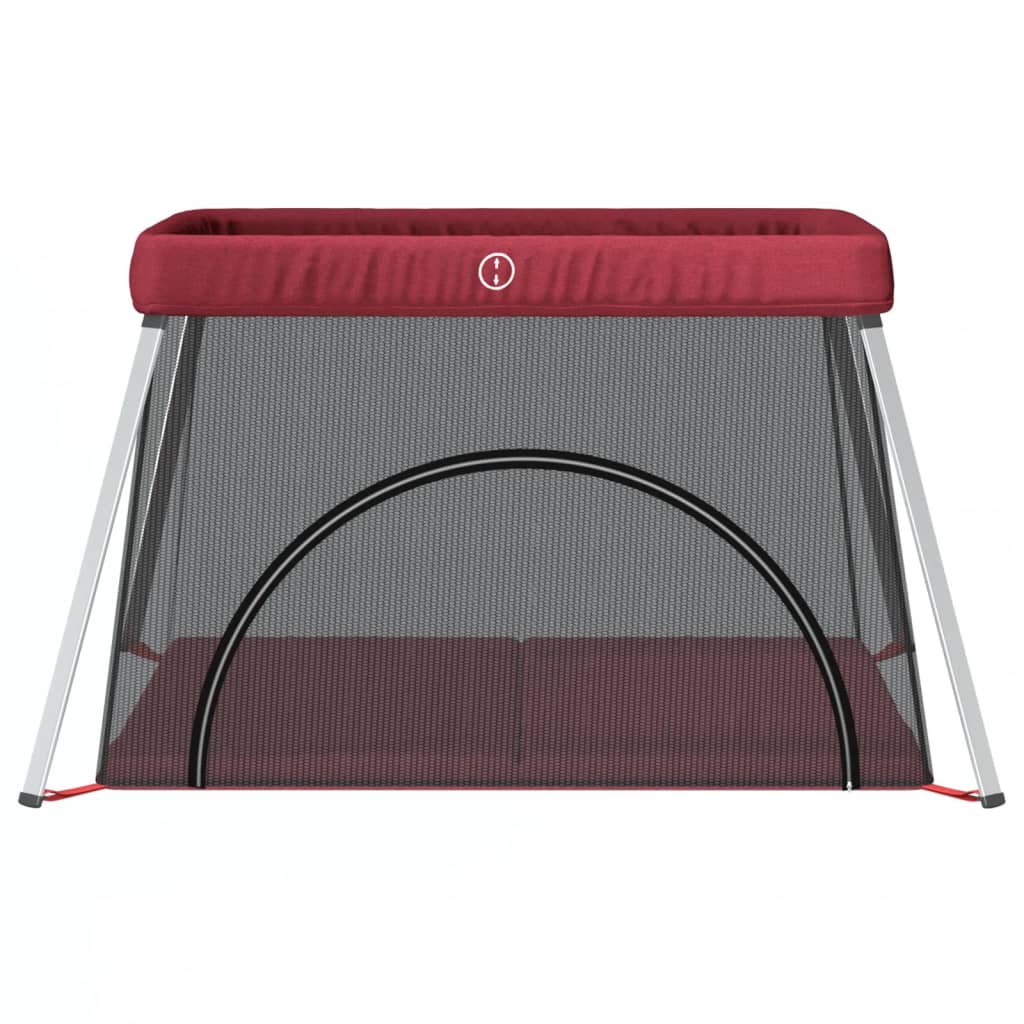 Vidaxl Babybox mit Matratze Leinenrot