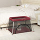 Vidaxl Babybox mit Matratze Leinenrot