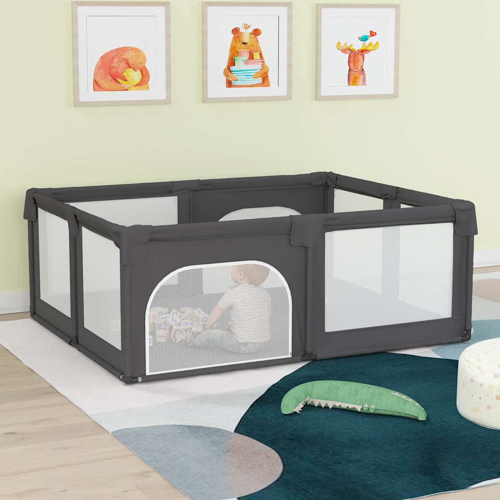 VidaXL Babybox mit 2 Türen Oxford Stoff dunkelgrau