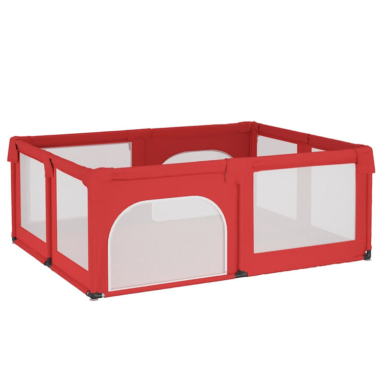 Vidaxl Babybox mit 2 Türen Oxford Fabric rot