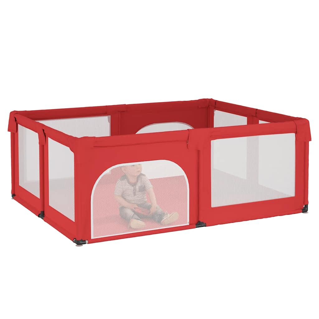 Vidaxl Babybox mit 2 Türen Oxford Fabric rot