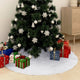Vidaxl Weihnachtsbaumrock 150 cm kunstvacht weiß