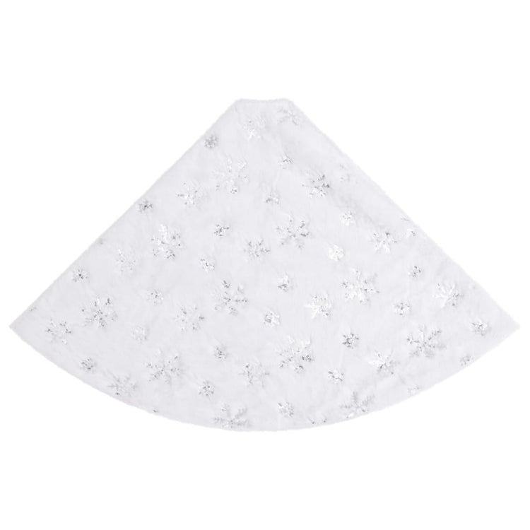 Vidaxl Weihnachtsbaumrock Luxus 90 cm Kunstfahrzeug Weiß weiß