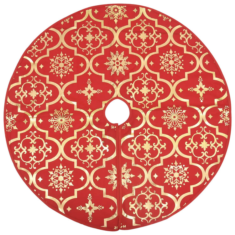 Vidaxl Weihnachtsbaumrock Luxus mit Sock 90 cm Stoff rot
