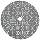 Vidaxl Weihnachtsbaumrock Luxus mit Sock 90 cm Stoff grau - afbeelding 3