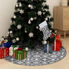 Vidaxl Weihnachtsbaumrock Luxus mit Sock 90 cm Stoff grau