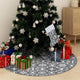 Vidaxl Weihnachtsbaumrock Luxus mit Sock 90 cm Stoff grau