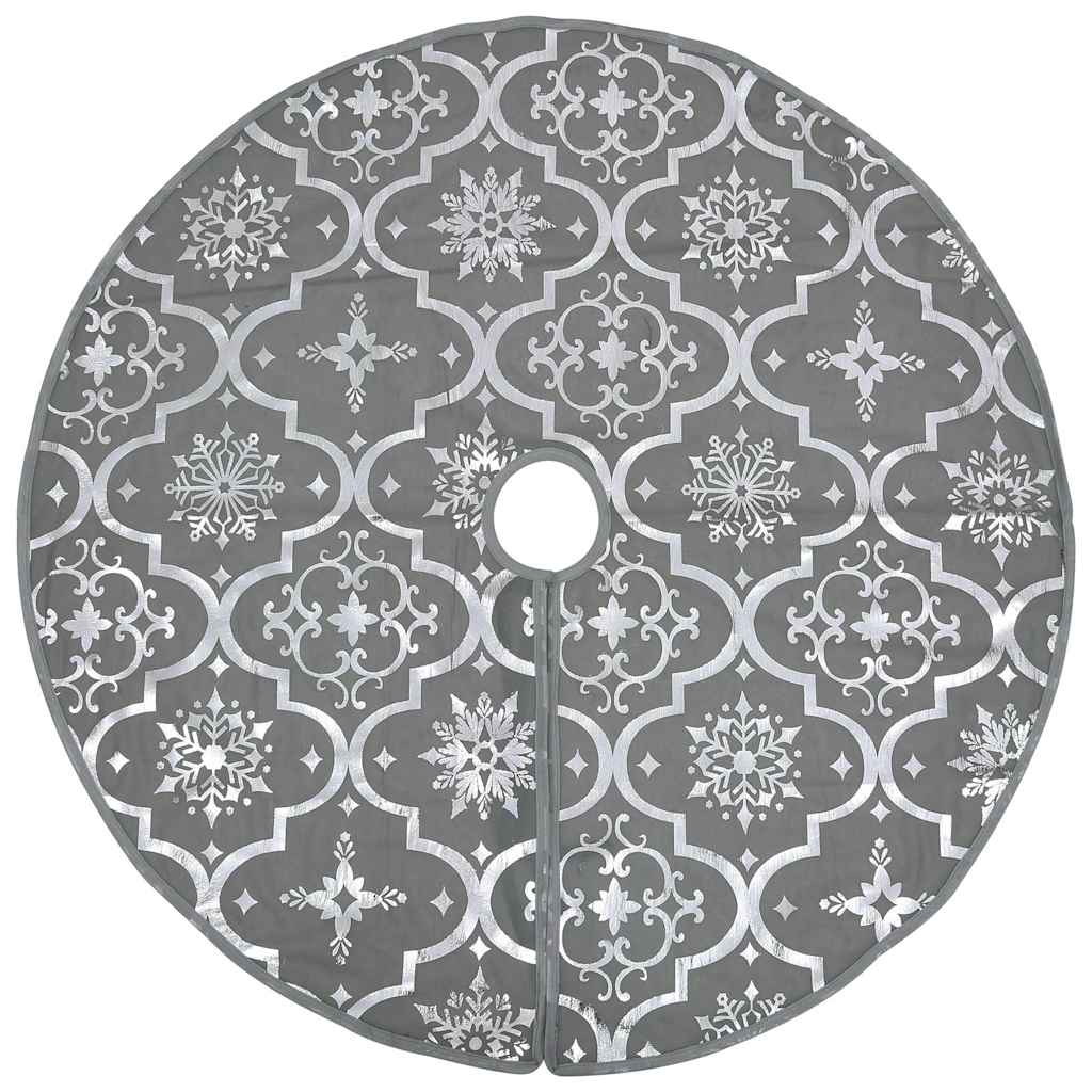 Vidaxl Weihnachtsbaumrock Luxus mit Sock 150 cm Stoff grau
