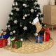 Vidaxl Weihnachtsbaumrock Luxus mit Sock 90 cm Stoff gelbgelb