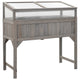 Vidaxl -Pflanzer mit Gewächshaus 110x54x120 cm Festkieferholz angehoben