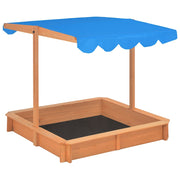 Vidaxl Sandbox mit einstellbarem Dach 115x115x115 cm Pinehout - afbeelding 2