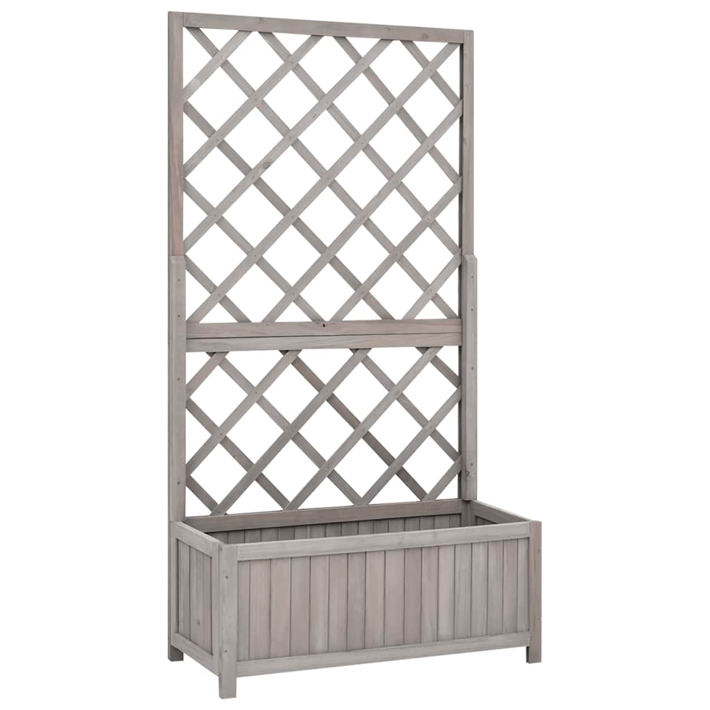 Vidaxl latwerkplantenbak 70x30x135 cm Festkiefergrau