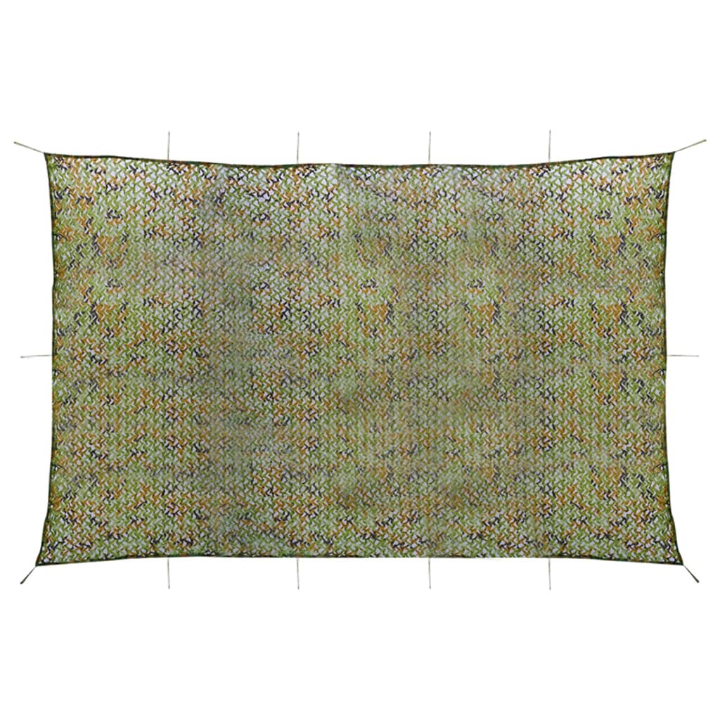 Vidaxl Camoufagenet mit Aufbewahrungsbeutel 5x7 m Grün