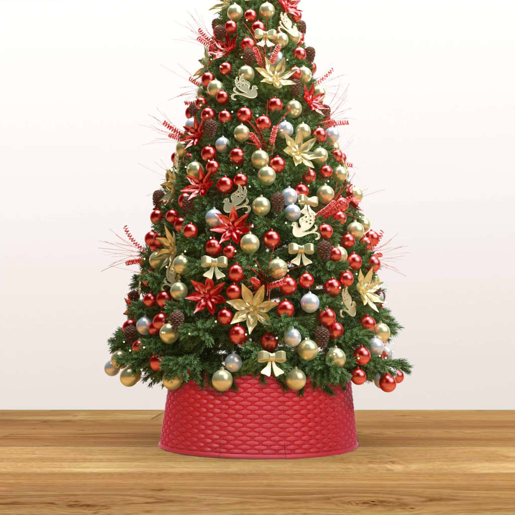 Vidaxl Weihnachtsbaumrock Ø54x19,5 cm rot