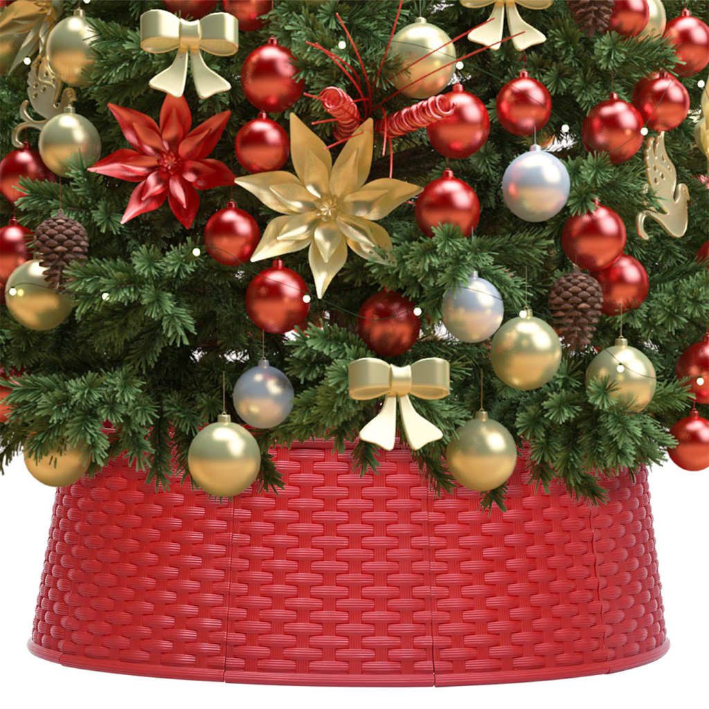 Vidaxl Weihnachtsbaumrock Ø54x19,5 cm rot