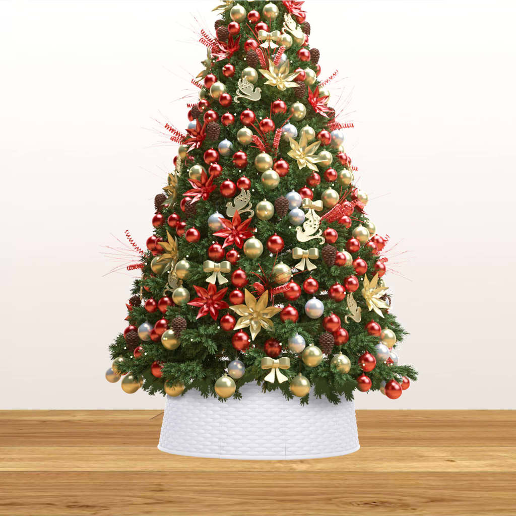 Vidaxl Weihnachtsbaumrock Ø54x19,5 cm Weiß