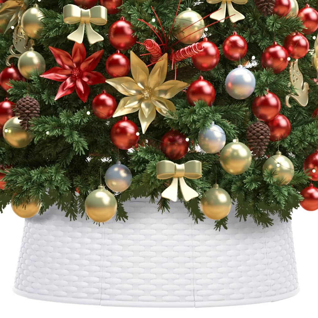 Vidaxl Weihnachtsbaumrock Ø54x19,5 cm Weiß