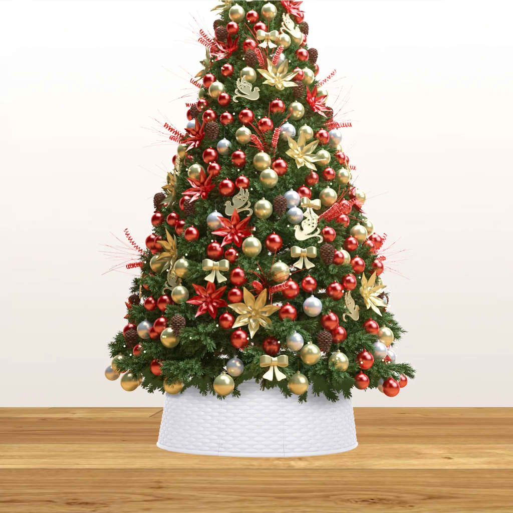 Vidaxl Weihnachtsbaumrock Ø65x19,5 cm Weiß