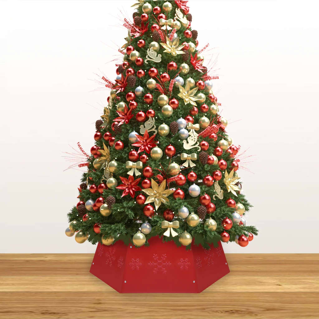 Vidaxl Weihnachtsbaumrock Ø68x25 cm rot