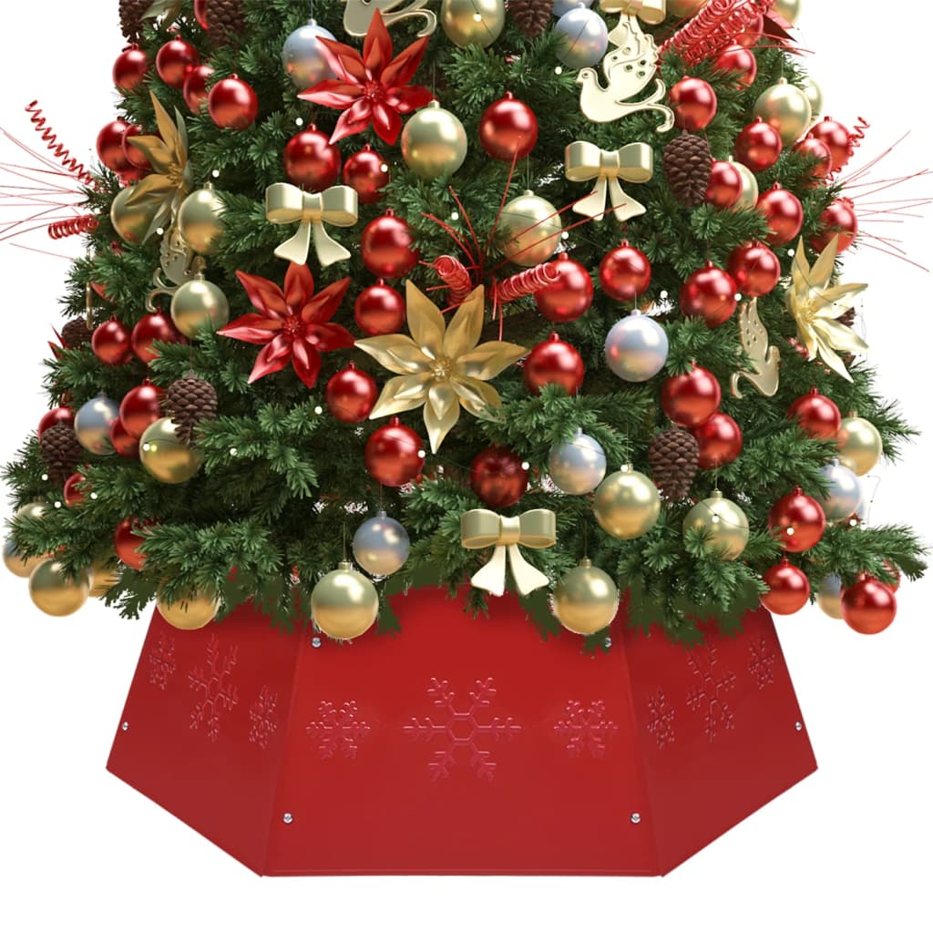 Vidaxl Weihnachtsbaumrock Ø68x25 cm rot