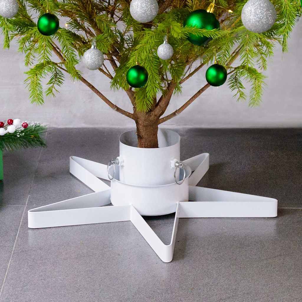 Vidaxl Weihnachtsbaumständer 47x47x13,5 cm Weiß