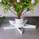 Vidaxl Weihnachtsbaumständer 47x47x13,5 cm Weiß