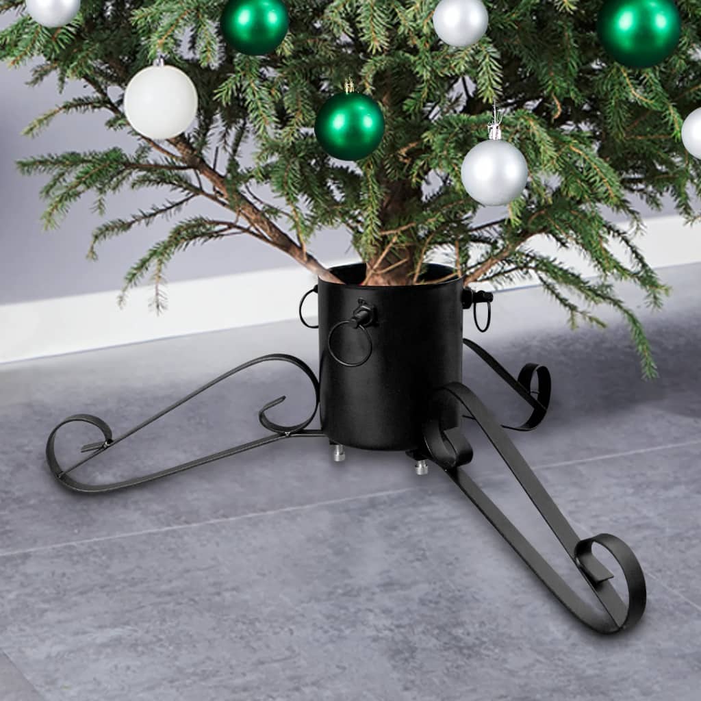 Vidaxl Weihnachtsbaumständer 58x58x21 cm schwarz