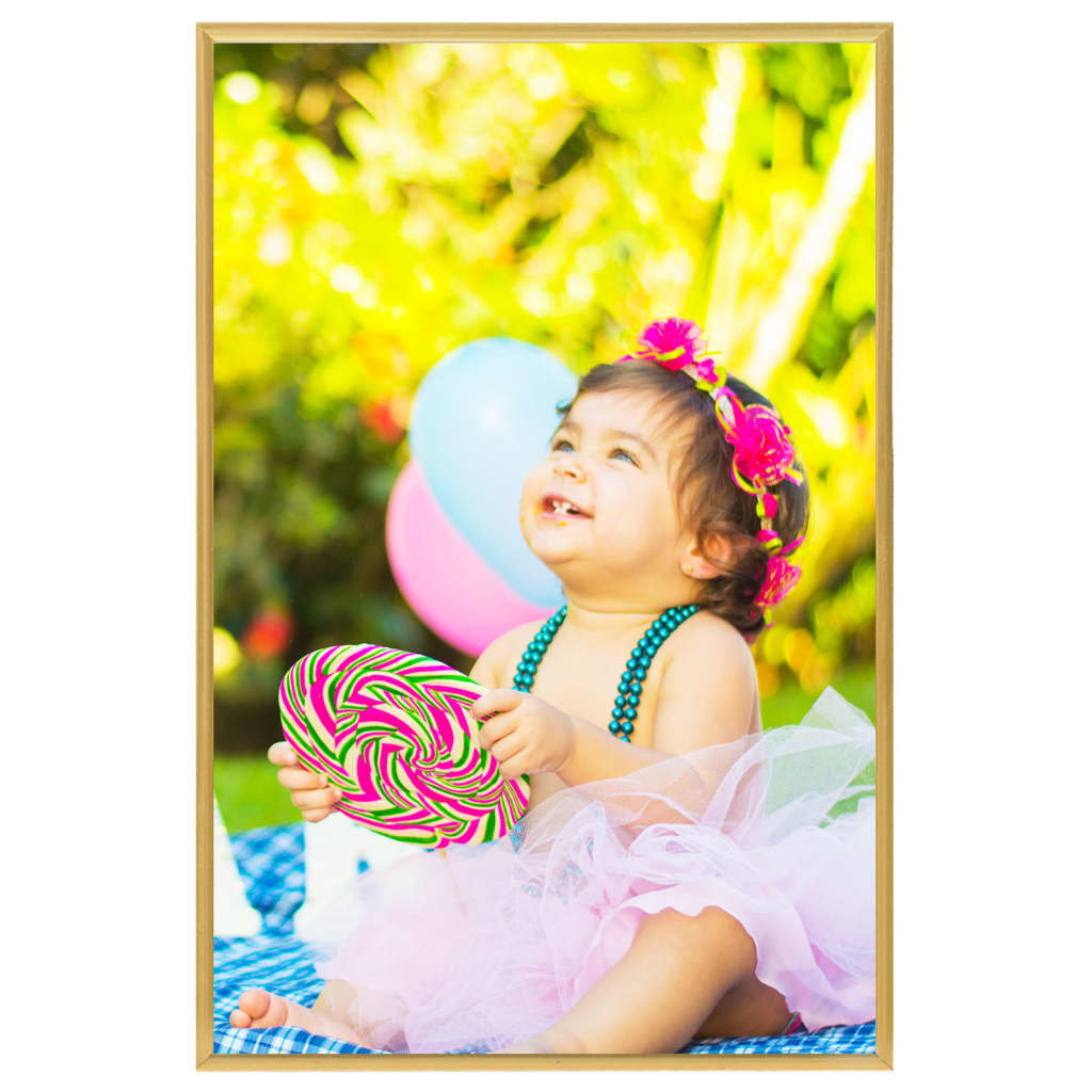 Vidaxl -Fotorahmen 3 PCs für Tabelle 21x29.7 cm MDF Goldfarbe