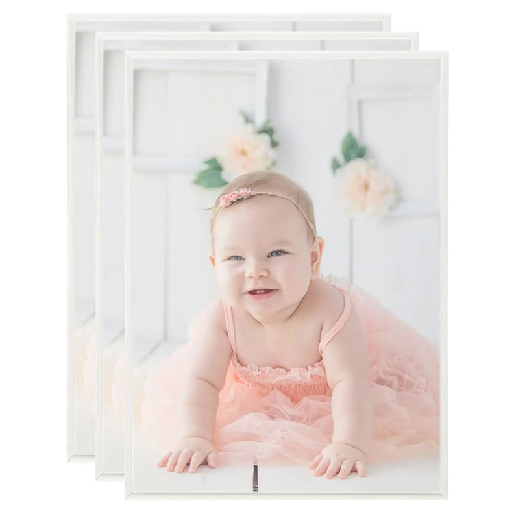 Vidaxl -Fotorahmen 3 PCs für Tabelle 15x21cm MDF Silberfarbe