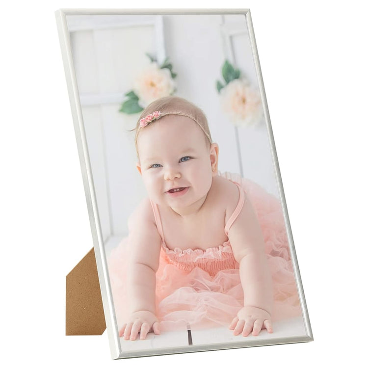Vidaxl -Fotorahmen 3 PCs für Tabelle 15x21cm MDF Silberfarbe