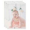Vidaxl -Fotorahmen 3 Stcs für Wand oder Tabelle 18x24 cm MDF Silberfarbe