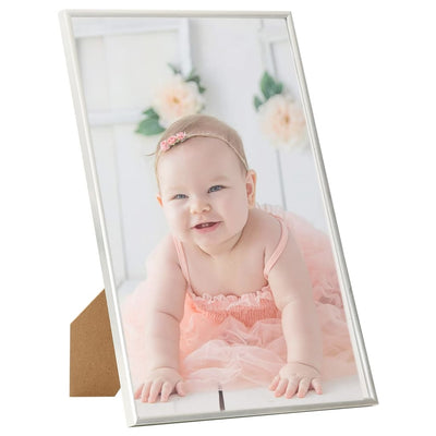 Vidaxl -Fotorahmen 3 PCs für Tabelle 21x29.7 cm MDF Silberfarbe