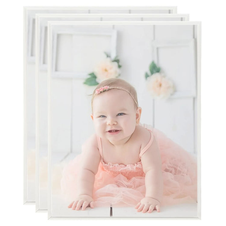 Vidaxl -Fotorahmen 3 PCs für Wand 40x50 cm MDF Silberfarbe