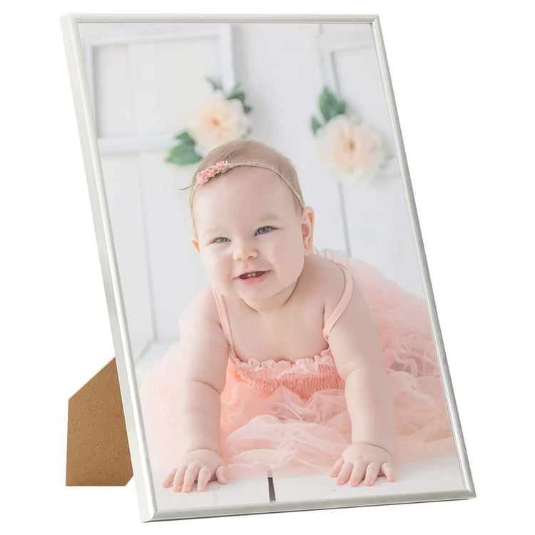 VIDAXL -Fotorahmen 5 PCs für Wand oder Tabelle 50x70 cm MDF Silberfarbe