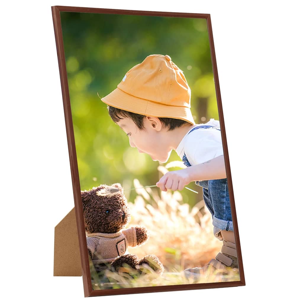 Vidaxl -Fotorahmen 3 PCs für Tabelle 13x18cm MDF Brons gefärbt