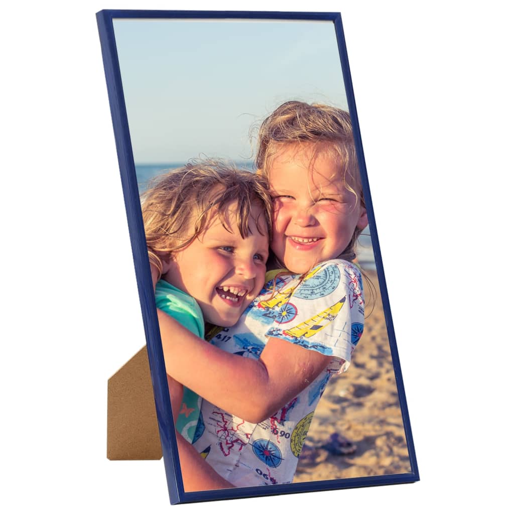 Vidaxl -Fotorahmen 3 PCs für Tabelle 13x18 cm MDF Blau