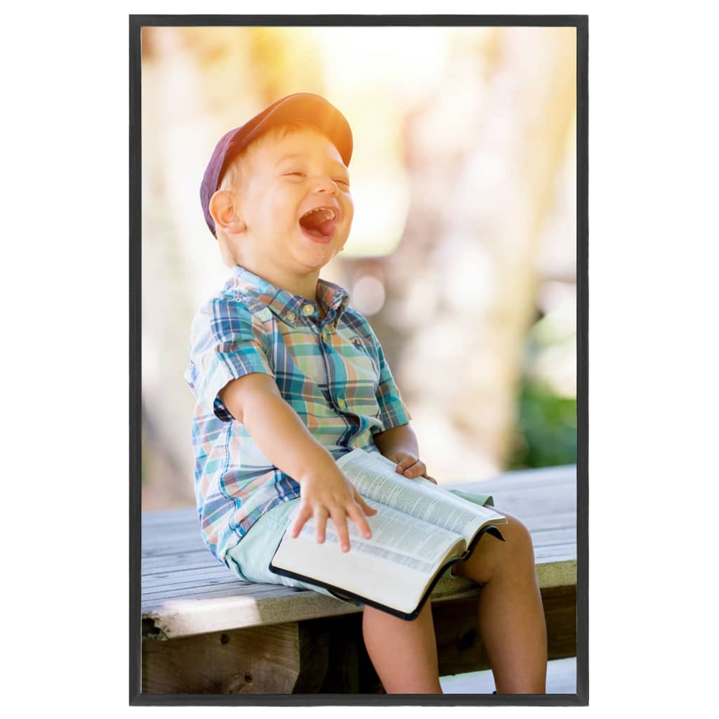 Vidaxl -Fotorahmen 3 PCs für Tabelle 21x29.7 cm MDF Schwarz