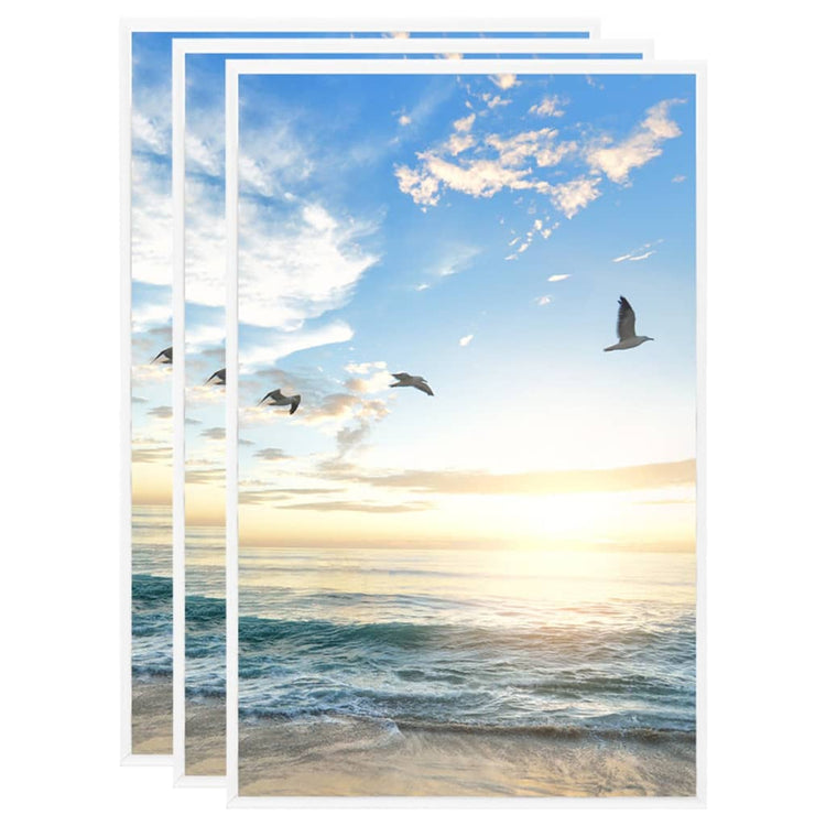Vidaxl -Fotorahmen 3 PCs für Tabelle 10x15 cm MDF Weiß