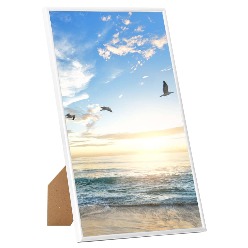 VIDAXL -Fotorahmen 5 PCs für Wand oder Tabelle 13x18 cm MDF Weiß