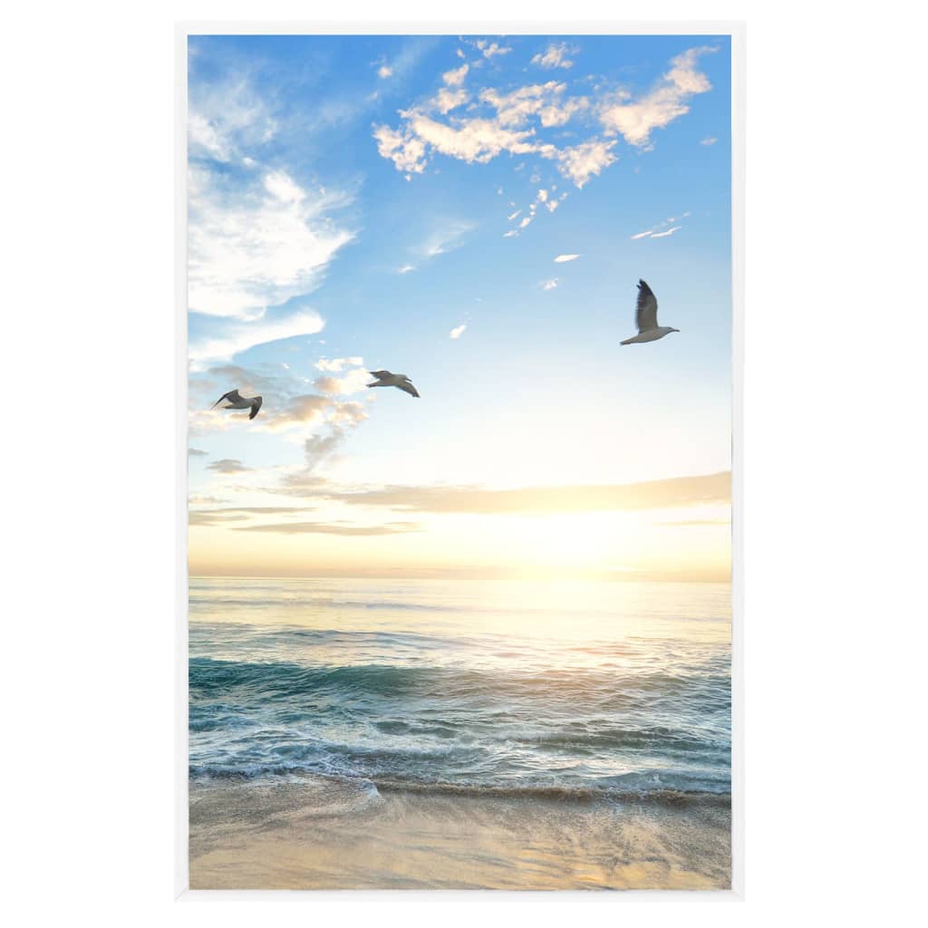 VIDAXL -Fotorahmen 5 PCs für Wand oder Tabelle 13x18 cm MDF Weiß