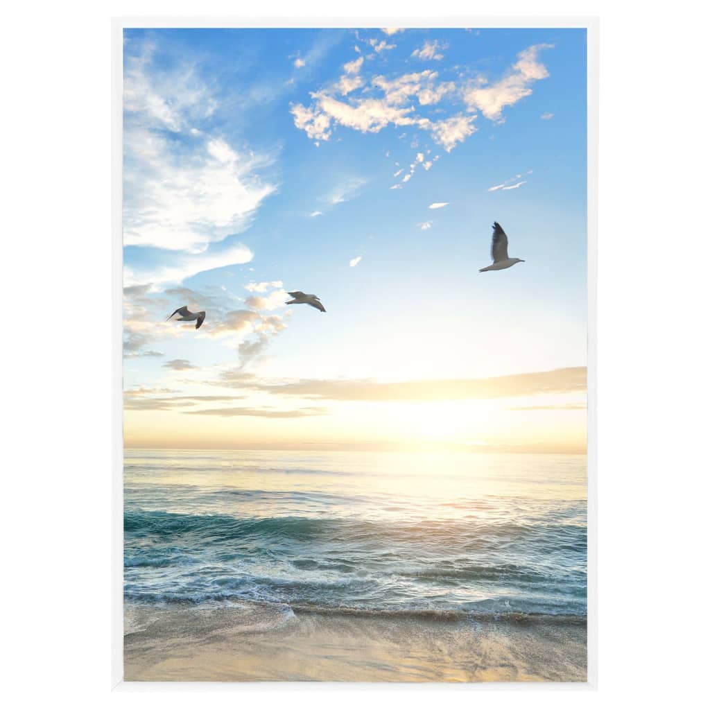 Vidaxl -Fotorahmen 3 PCs für Tabelle 15x21 cm MDF Weiß