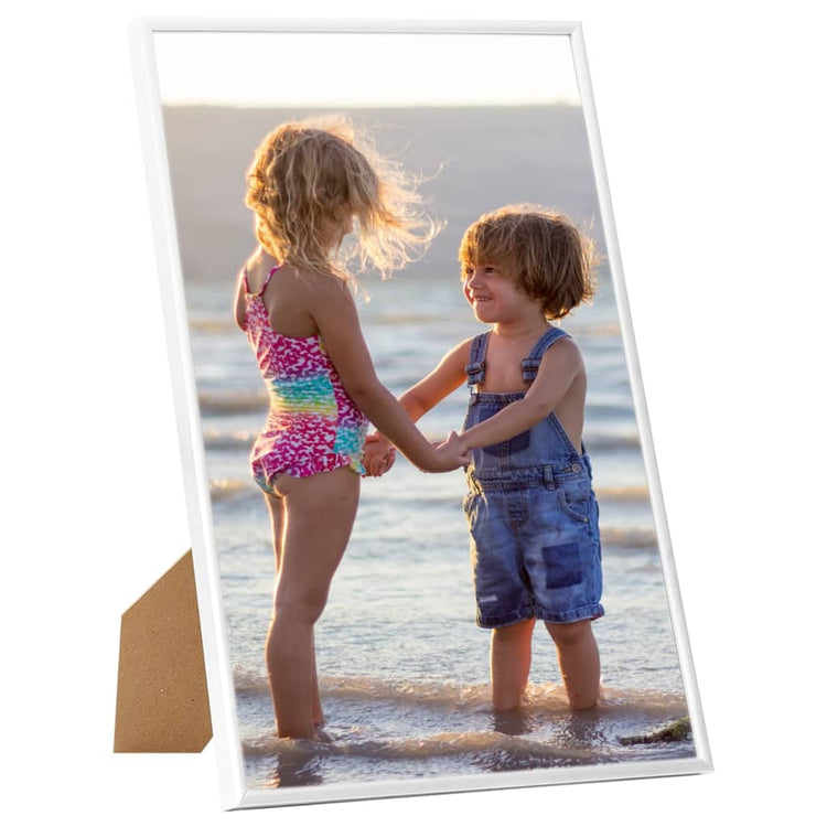 Vidaxl -Fotorahmen 3 Stcs für Wand oder Tabelle 21x29.7 cm MDF Weiß