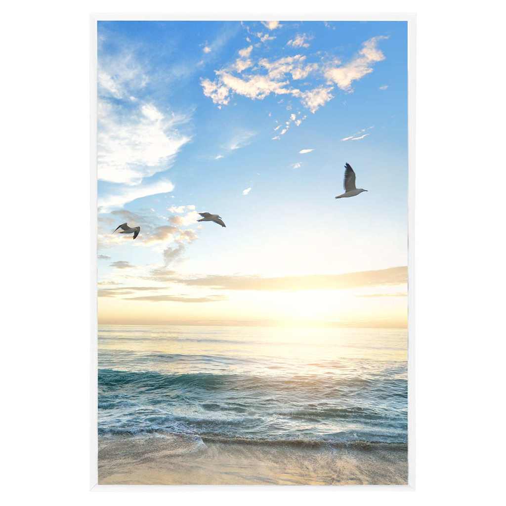 VIDAXL -Fotorahmen 5 PCs für Tabelle 21x29.7 cm MDF Weiß