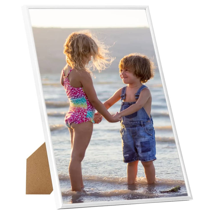 Vidaxl -Fotorahmen 3 Stcs für Wand oder Tabelle 70x90 cm MDF Weiß