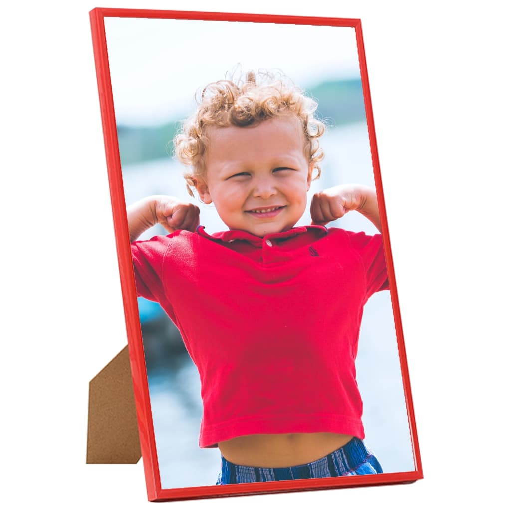 VIDAXL -Fotorahmen 5 PCs für Wand oder Tabelle 70x90 cm MDF rot