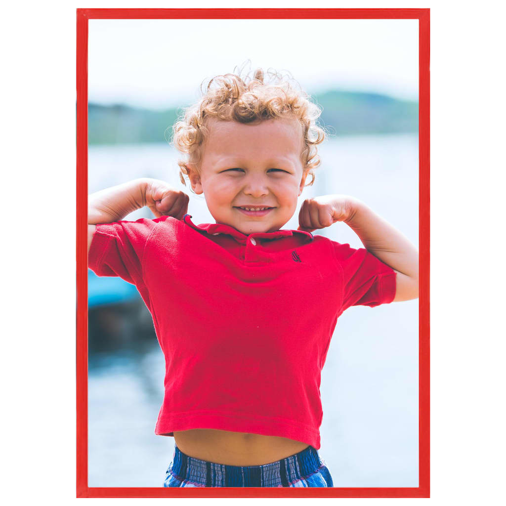 VIDAXL -Fotorahmen 5 PCs für Wand oder Tabelle 70x90 cm MDF rot
