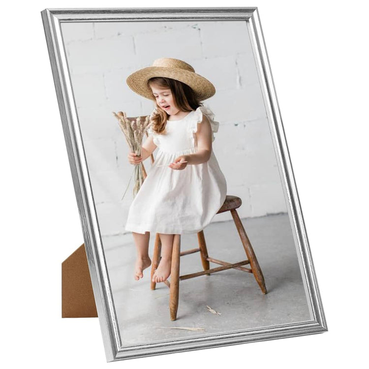 VIDAXL -Fotorahmen 5 PCs für Wand oder Tabelle 59.4x84 cm Silberfarbe
