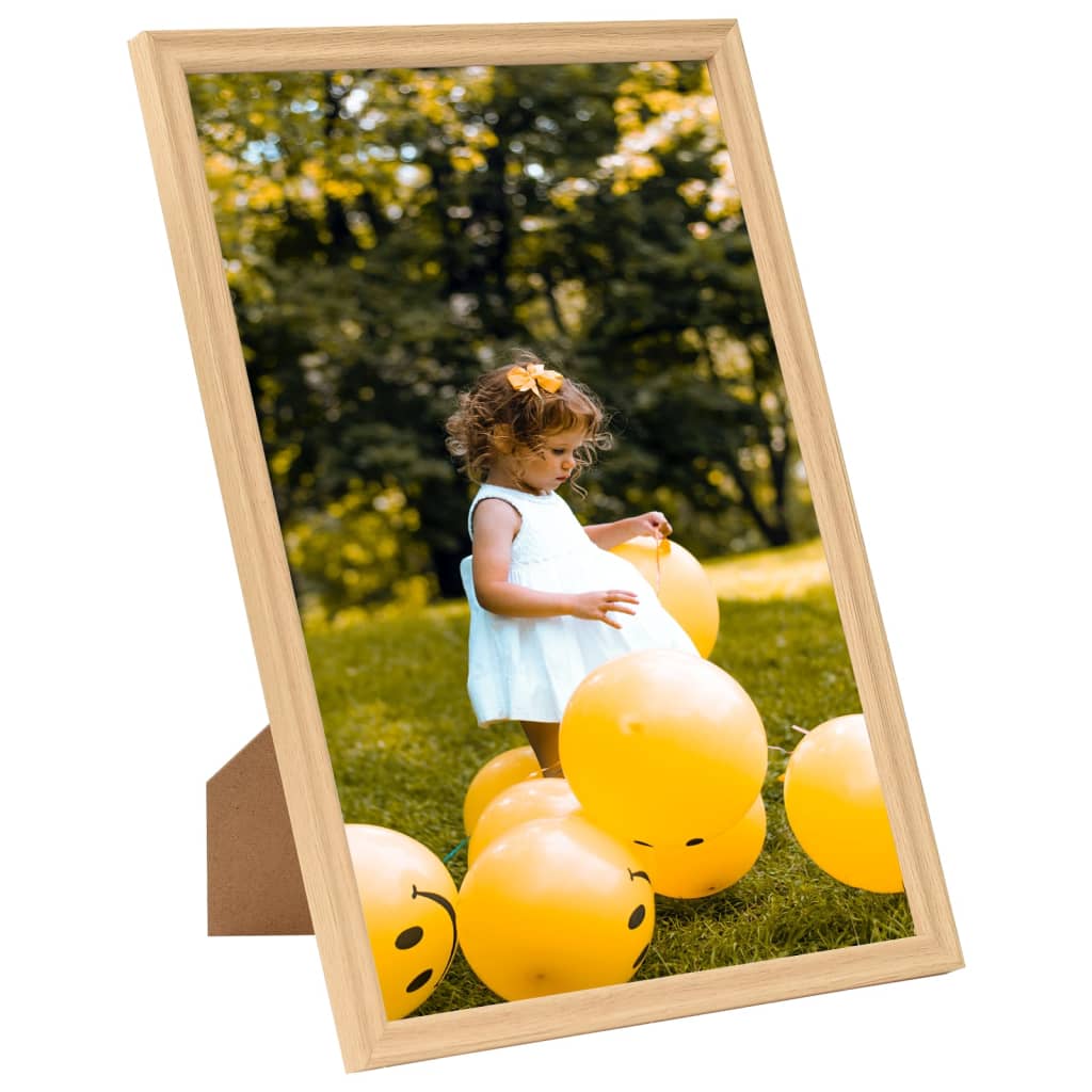 VIDAXL -Fotorahmen 5 PCs für Wand oder Tabelle 59.4x84 cm Lichteiche Farbe