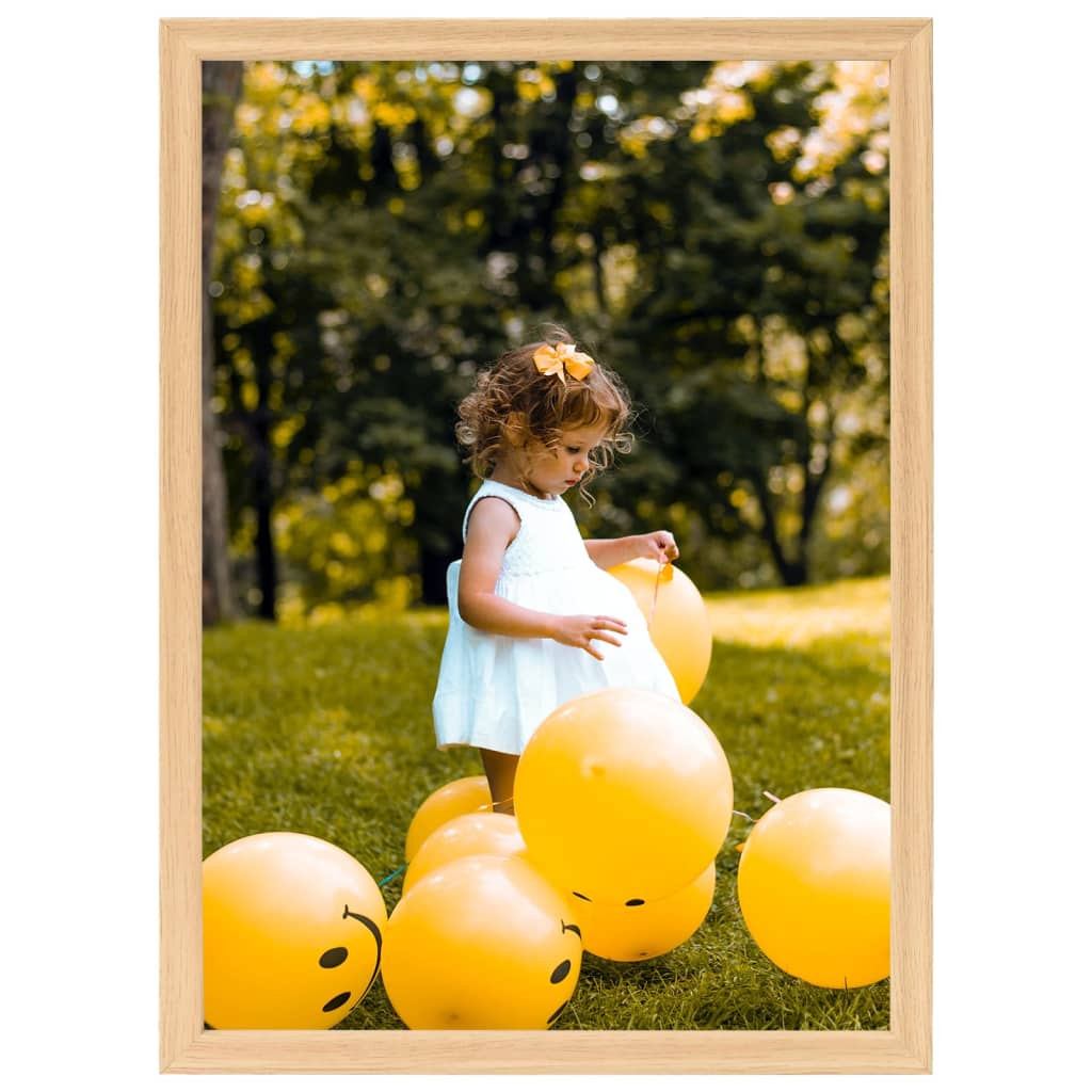 VIDAXL -Fotorahmen 5 PCs für Wand oder Tabelle 59.4x84 cm Lichteiche Farbe