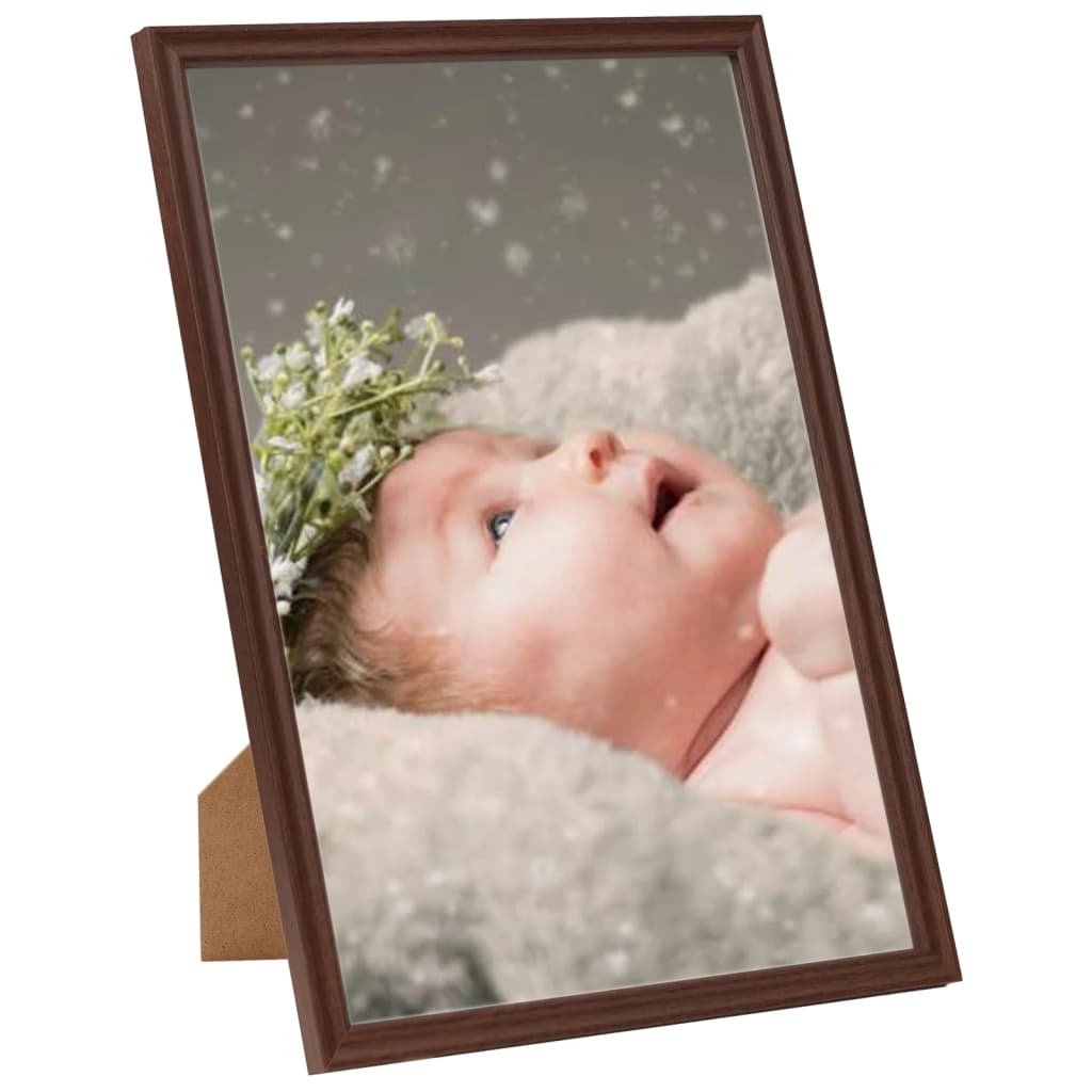 Vidaxl -Fotorahmen 3 PCs für Tabelle 10x15 cm MDF dunkelrot